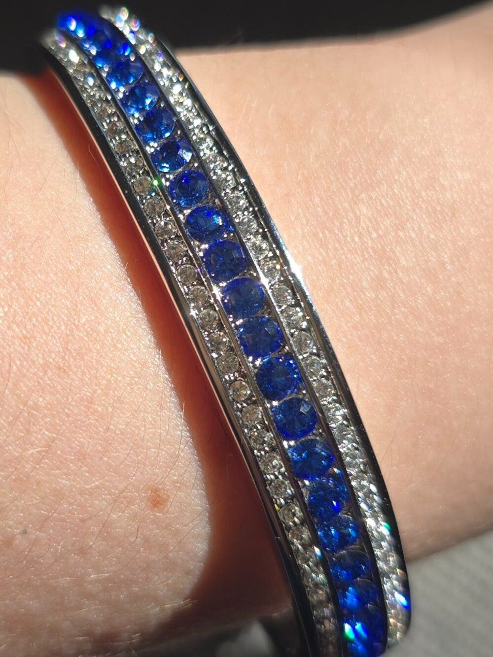 Camrose and Kross Collectible Jackie Kennedy Sapphire Bangle